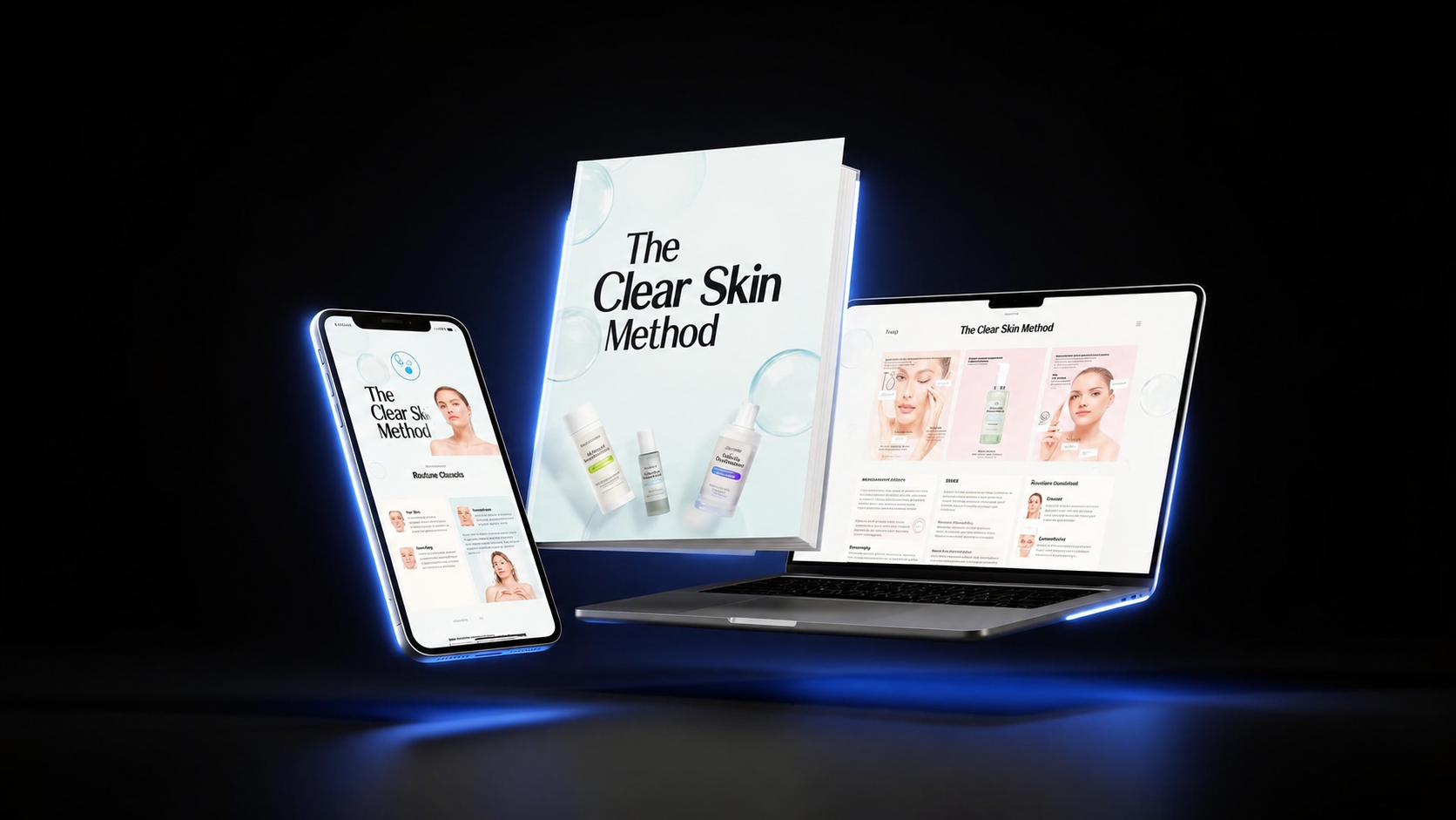 The Clear Skin Method on iPhone, iPad and laptop
